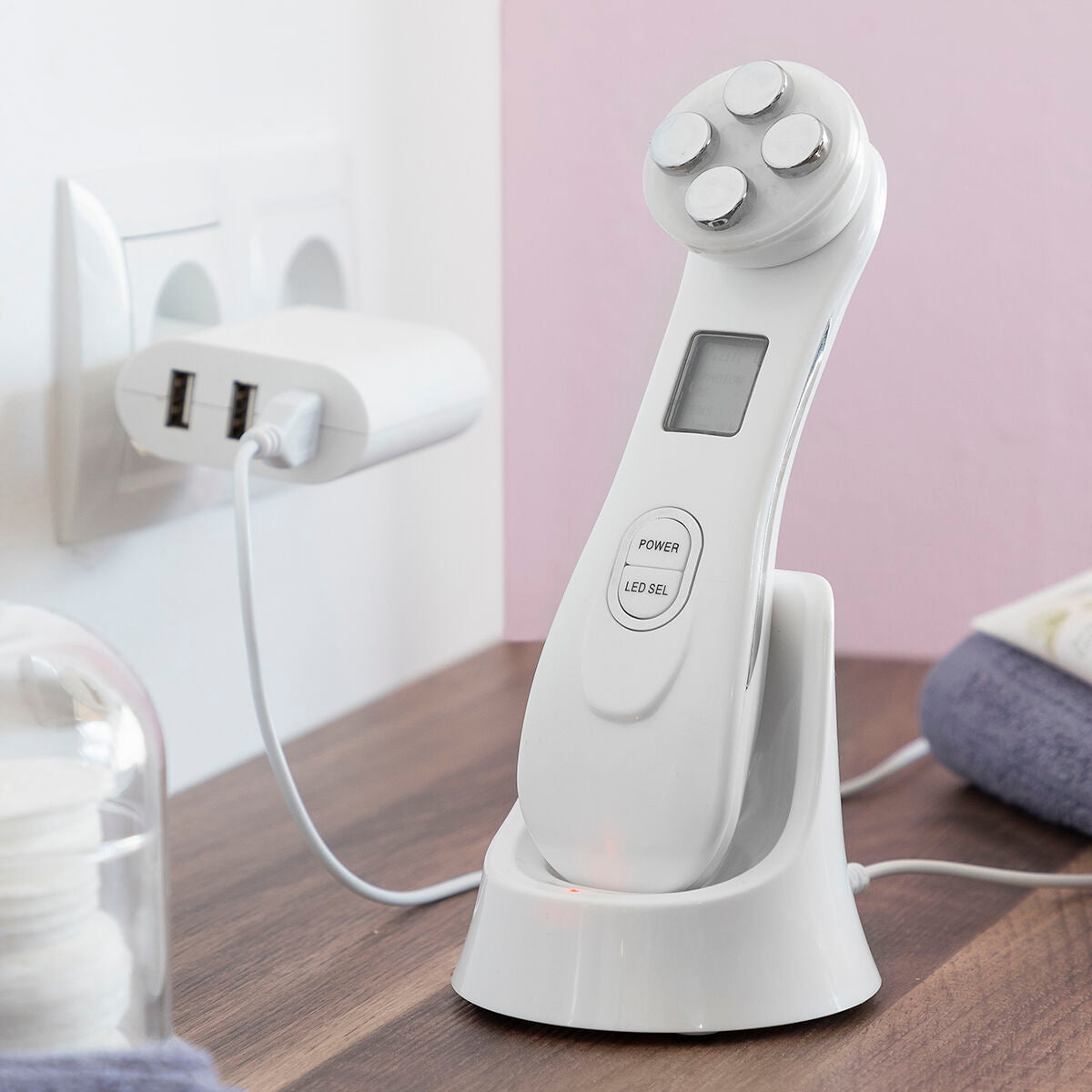 Facial Massager with Radiofrequency, Phototherapy and Electrostimulation InnovaGoods